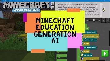 Minecraft Education Generation AI - Minecraft Education Demo Lesson - Hour of Code Minecraft 2023