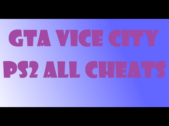 Gta Vice City Cheats Ps2 Sddefault 