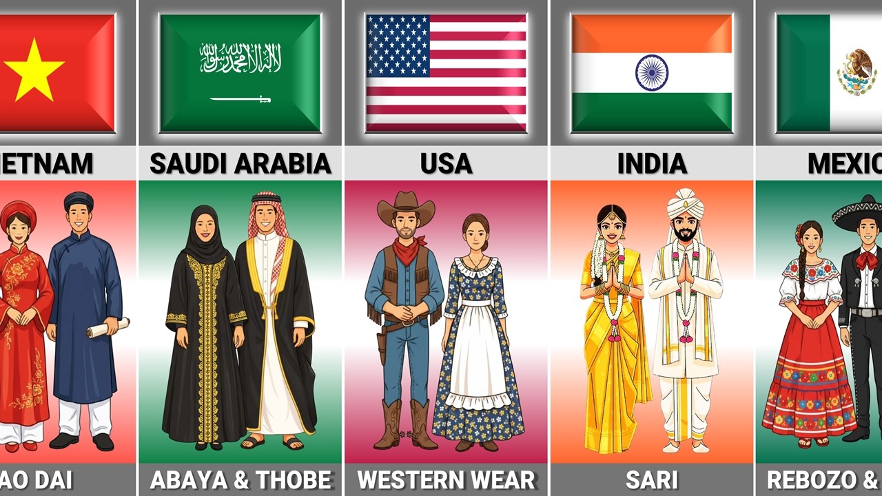 Traditional Dress From Different Countries