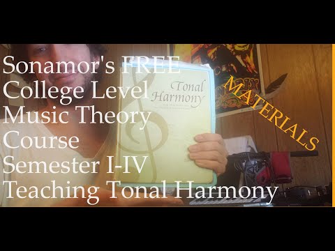 FREE College Level Music Lessons - Music Theory I-IV: Teaching Tonal Harmony