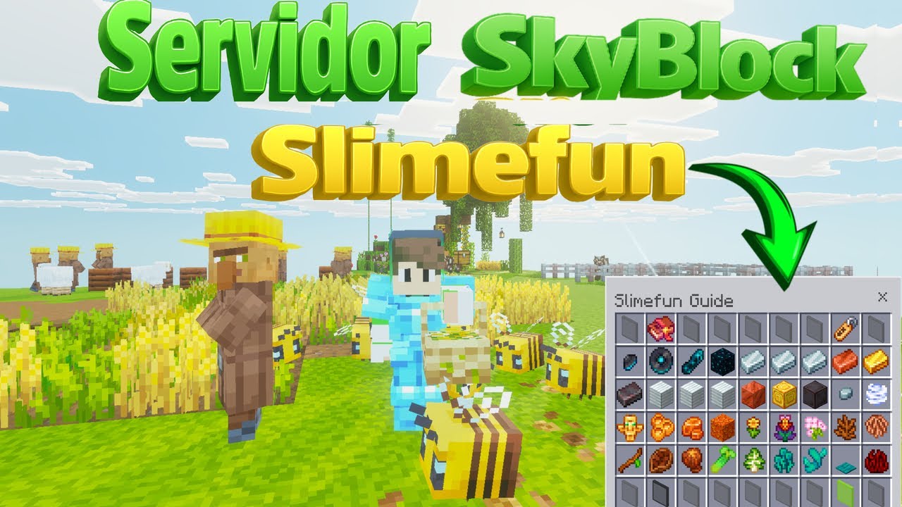 SERVIDOR SKYBLOCK SLIMEFUN MINECRAFT 1.21.10 ( JAVA E BEDROCK ) - YouTube