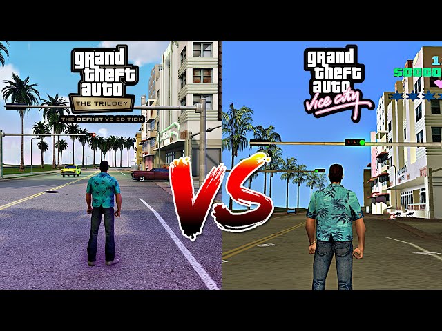 GTA Vice City : Remastered vs Original - Graphics Comparison 