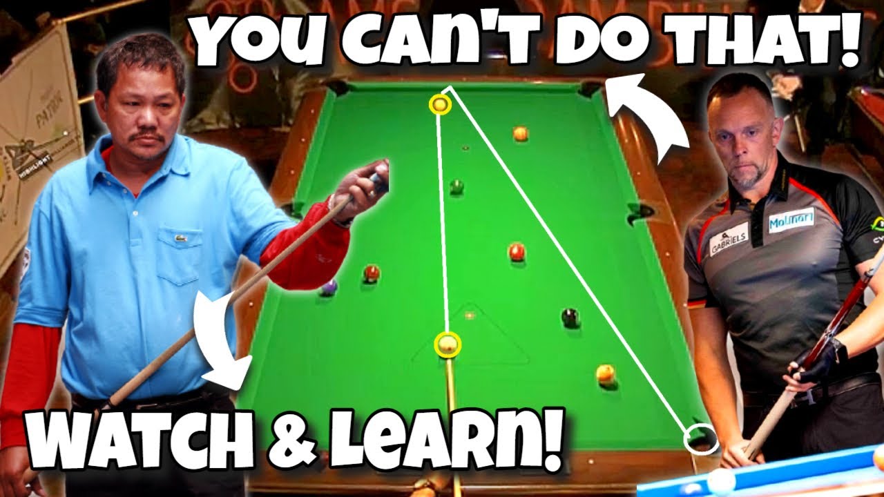 Hohmann won't believe when he Challenge Efren Reyes do the impossible shot!