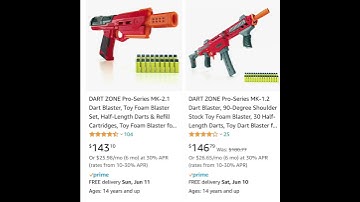 Why You DON’T See Many Dart Zone Pro Blasters In Canada - $ 😲!  #shorts #nerf #dartzone #blasters