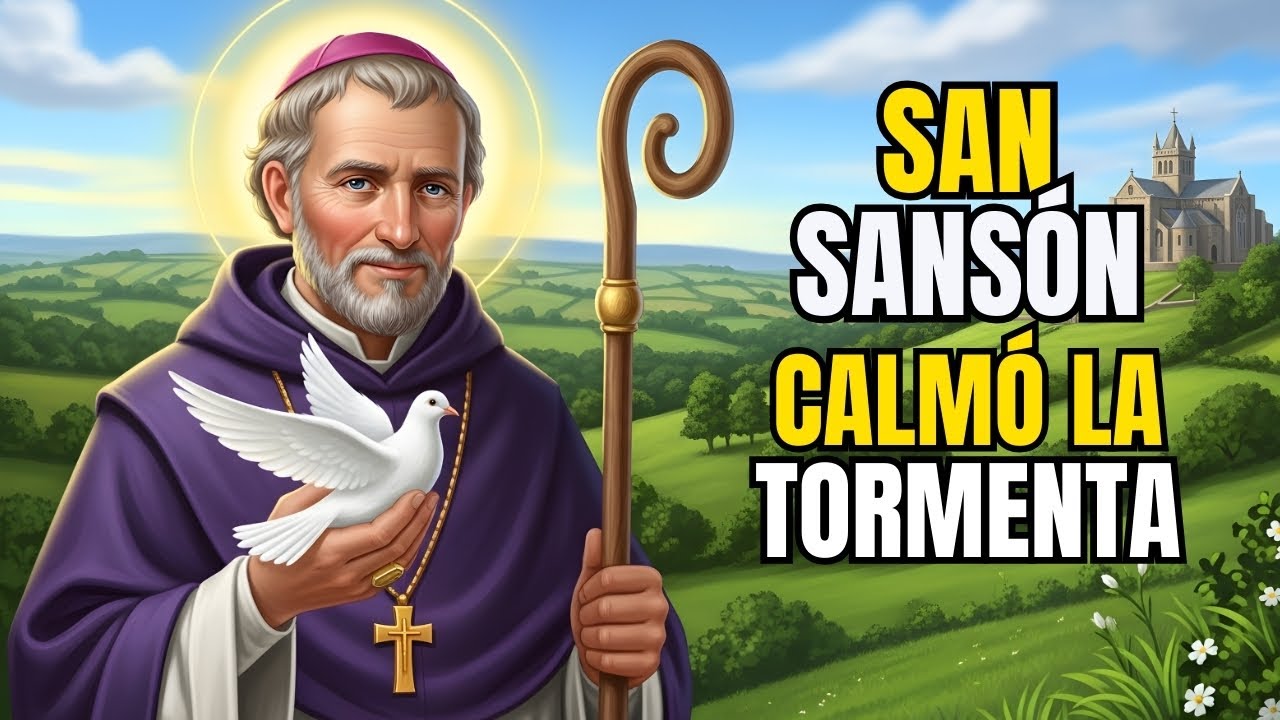 🕊️ SAN SANSÓN: La PALOMA BLANCA que lo Guió a BRETAÑA - Fundó Catedral ⛪