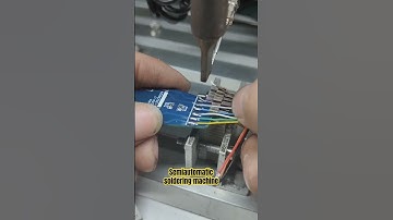 Semi-automatic soldering machine welding wire effect display # automation soldering # automation