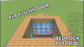 4x4 FlushDoor Minecraft Bedrock Tutorial