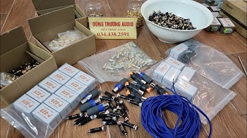 rắc av , rắc loa bắp chuối ,mỏ chim , càng cua , neutrick , rắc nguồn , dây loa bạc đức lõi 1.5mm