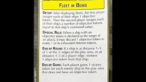 How-to play Objective "Fleet in Being" - Star Wars Armada Explained (SWAE)