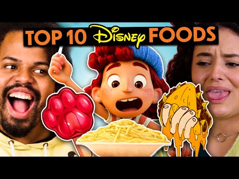 10 BEST Disney Foods - Best of React | (Moana, Luca, Hannah Montana, Mulan & More!)