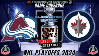 Live Stream: Colorado Avalanche vs Winnipeg Jets Live NHL Playoff Game 5