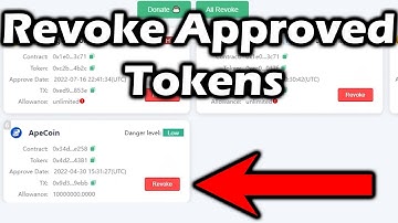 How to revoke approved smart contract or tokens