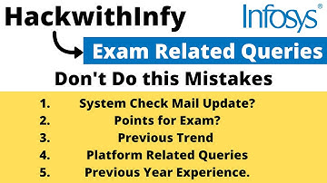 Hackwithinfy Exam Related Queries | Best of Luck for Exam | Don