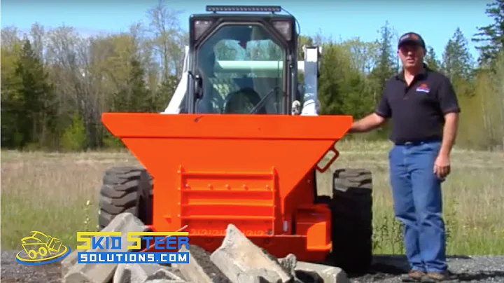 EZ Grout Hog Crusher Attachment - Overview & Demonstation for Skid Steer Loaders