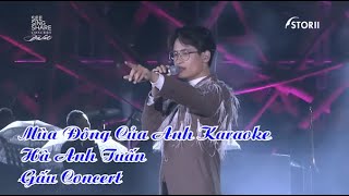 Video thumbnail of "Mùa Đông Của Anh Karaoke - Hà Anh Tuấn | Gấu Concert"
