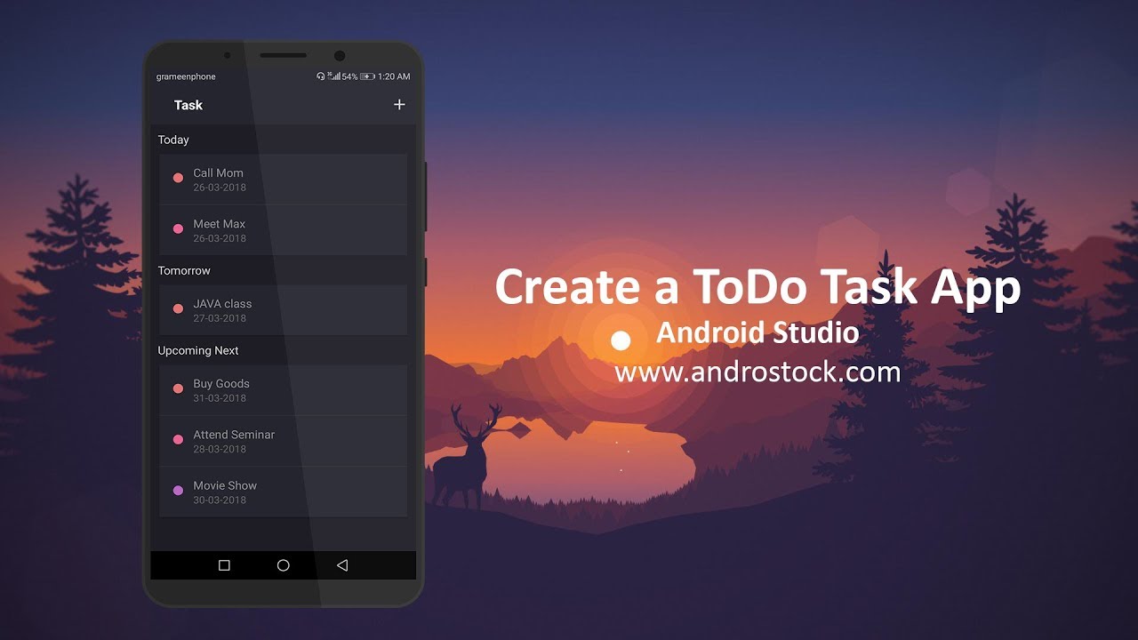 Create a ToDo Task App on Android – Android Studio - YouTube