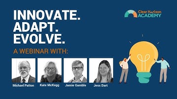 Webinar: Innovate. Adapt. Evolve: Talking Developmental Evaluation