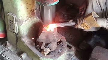 how are make chisel // blacksmith furnace // forging power hammer // Real blacksmith skills