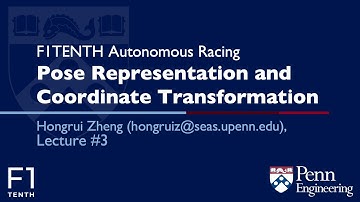 F1TENTH Autonomous Racing: Pose Representation and Coordinate Transformation