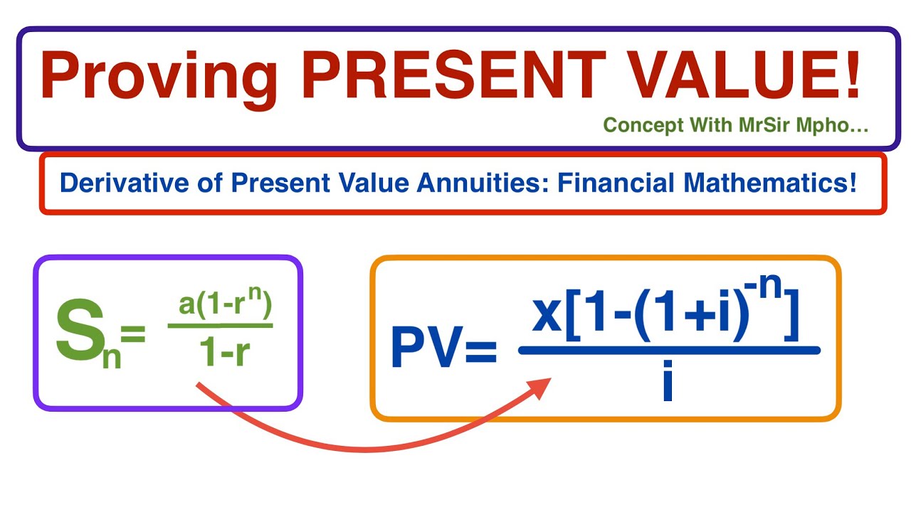 Доказательство текущей стоимости аннуитета | Финансовый менеджмент | Геометрические ряды | с г-но...