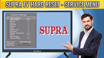 How to access the service menu on SUPRA TV and LED TV | SUPRA TV Hard Reset Method