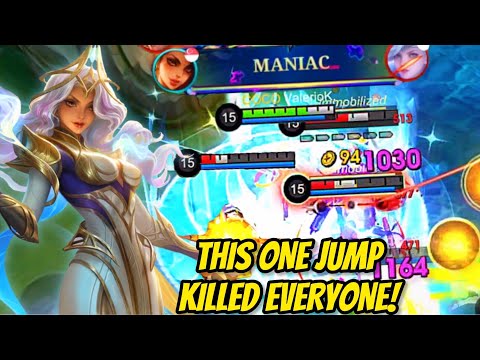 MANIACC!! THIS ONE JUMP KILLED EVERYONE! | Esmeralda Gameplay | Valesmeralda | Mobile Legends