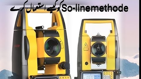 How to use so-line in total staion , sokia , topcon , t.s/so-line use krnai ka tareeqa.
