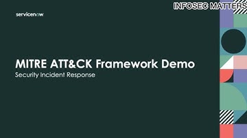 Using The MITRE ATT&CK Framework | InfoSec Matters