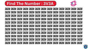 Find 3V3A in 53.6 seconds | Encuentra 3V3A en 53.6 segundos | Vind 3V3A in 53.6 seconden