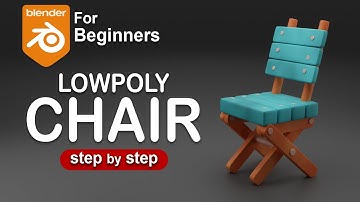 How to Model a Low Poly Chair in Blender – Beginner Friendly #blender #tutorial #polyeevee