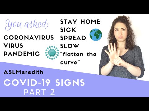 How to sign Coronavirus (+ Sick, Virus, Spread, and Pandemic) in American Sign Language