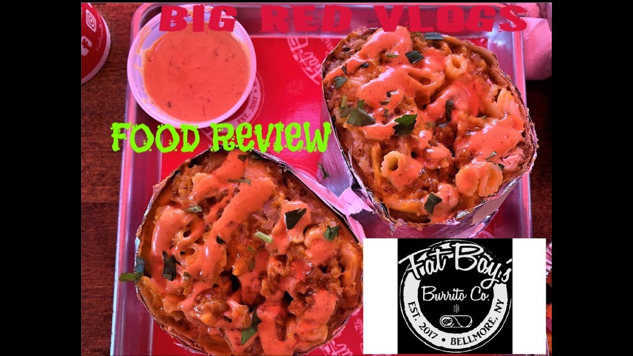 BIG RED VLOGS Fat Boys Burrito REVIEW! YouTube