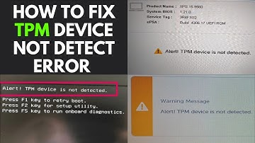 How To Fix TPM Device Not Detect Error With Bios Build and FITC Setting