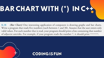 Bar chart in c++ | How to Program 9th Edition by Deitel 5.13