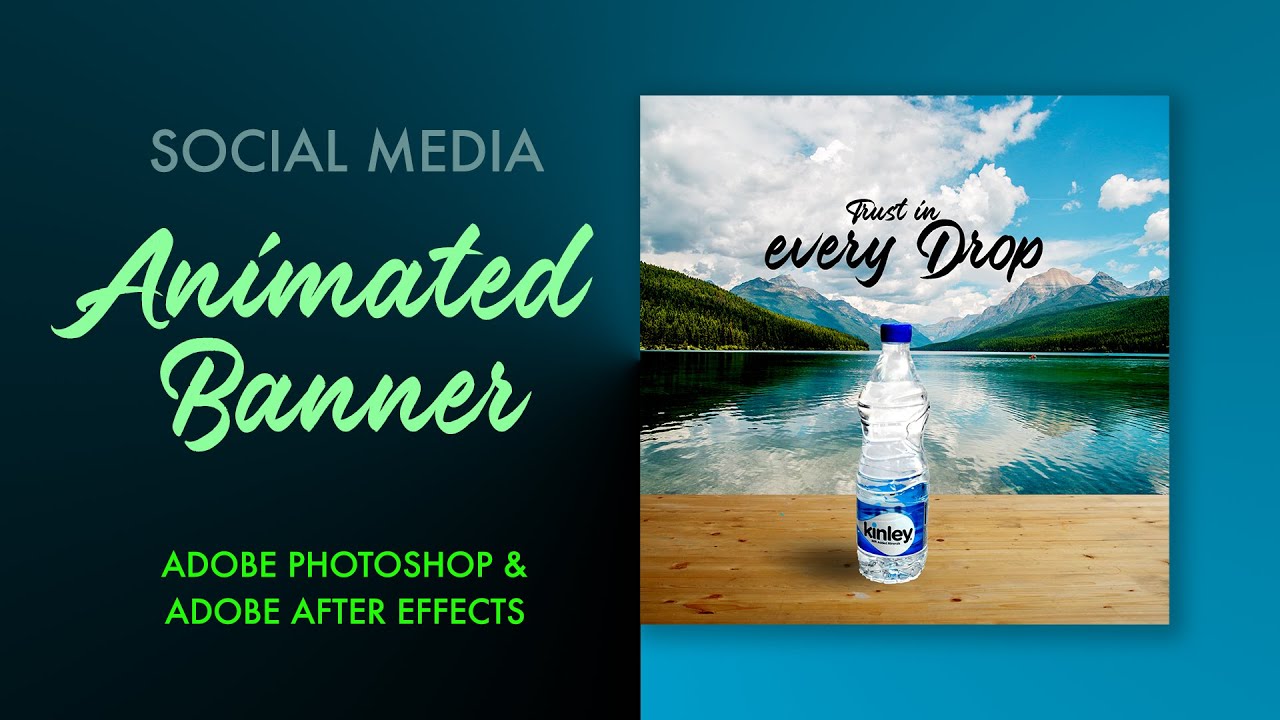 Social Media Frame Animated Banner by Adobe Photoshop 
