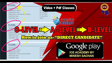 Nielit O & A level information || upgrade nielit o level to a level 2021|| Nielit B Level