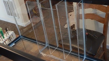 Making an internal/integrated filter/sump for aquarium part 1