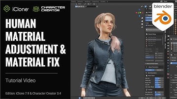 iClone 7 and CC 3 Tutorial - Human Material Adjustment & Material Fix in Blender with Auto Setup