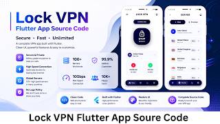 Lock VPN - Flutter App Source Code | Modern VPN App Template screenshot 2