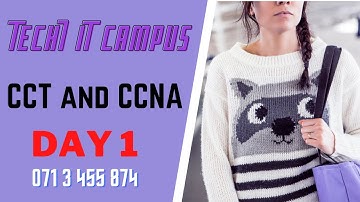 CCT and CCNA day 1 (Tamil)
