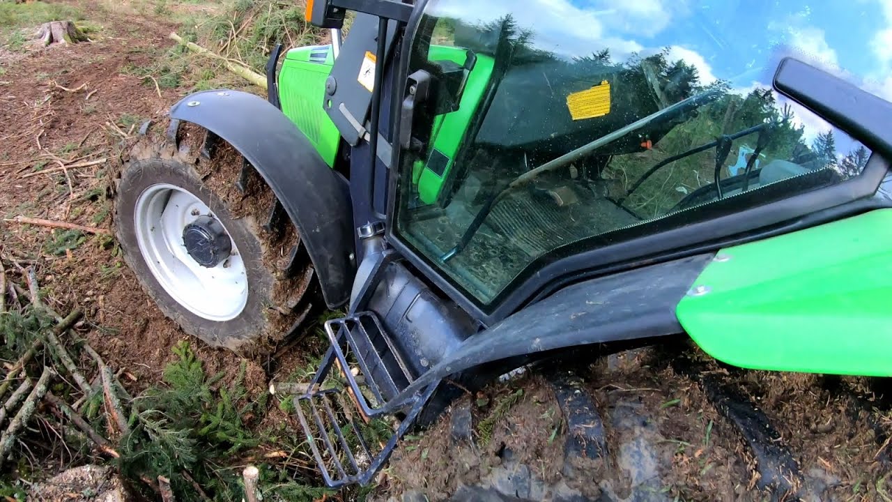 Holz rücken mit Deutz AgroXtra 4.07