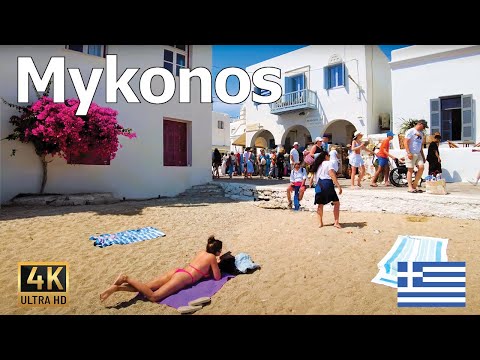 Greece 4K - Mykonos Walking Tour