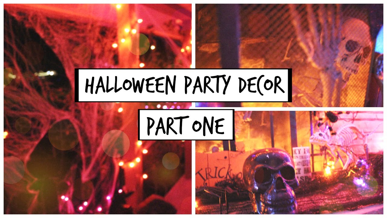 Halloween Happy//Halloween Party Decor 2015 Walk through Pt 1
