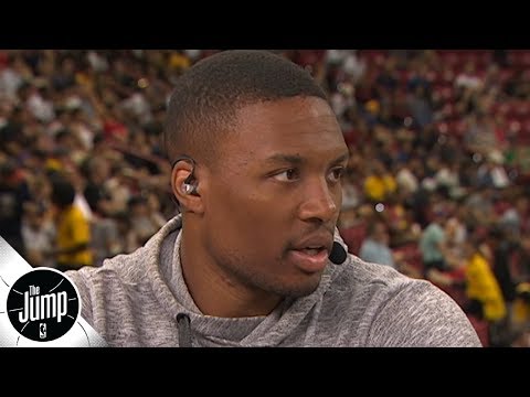 Damian Lillard didn’t believe the Kawhi, Paul George to the Clippers news at first | The Jump