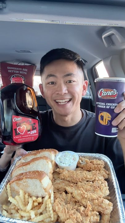 Trying Everything From Raising Canes 🔥 #shorts