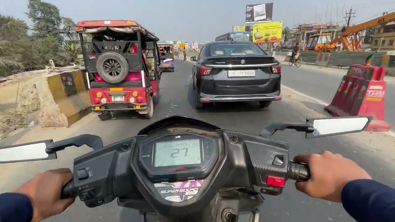 A Day In Siliguri’s Busy Traffic | City Ride | Hyper Riding | Close Calls | Traffic Filtration |