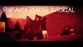 How to Make Forsaken Render Tutorial l Roblox Studio