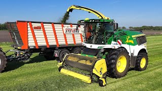 Eerste snede gras met de nieuwe John Deere 9600i. Loonbedrijf Stevens Wildervank.