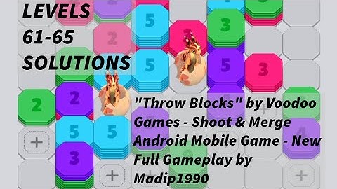 "Throw Blocks" by Voodoo Games - Shoot & Merge Android Mobile Game - New Full Gameplay by Madip1990