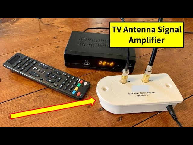 TV Antenna Signal Amplifier - Booster - Improve Over-the-Air TV Reception 